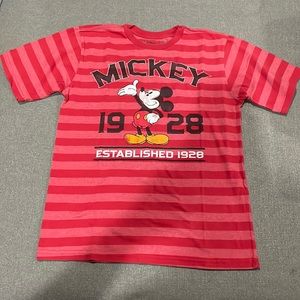 Disney Mickey Mouse Red Stripe 1928 Established t-shirt